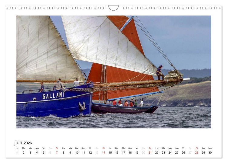 Produktbild: Toutes voiles dehors (Calendrier mural 2026 DIN A3 vertical), CALVENDO calendrier mensuel