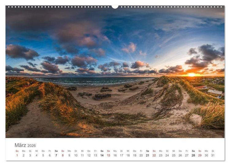 Produktbild: D&auml;nemark - Land im Licht (Wandkalender 2026 DIN A2 quer), CALVENDO Monatskalender