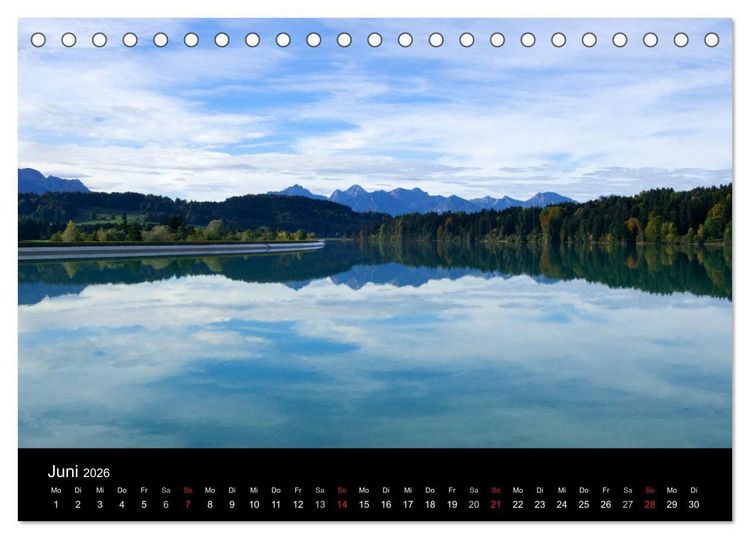 Produktbild: Jakobsweg M&uuml;nchen-Lindau (Tischkalender 2026 DIN A5 quer), CALVENDO Monatskalender