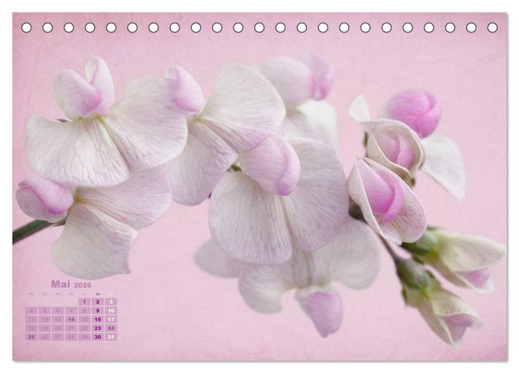 Produktbild: Zauberhafte Bl&uuml;ten (Tischkalender 2026 DIN A5 quer), CALVENDO Monatskalender