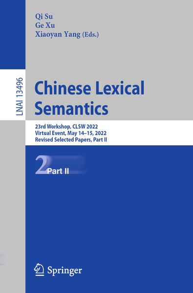 Produktbild: Chinese Lexical Semantics