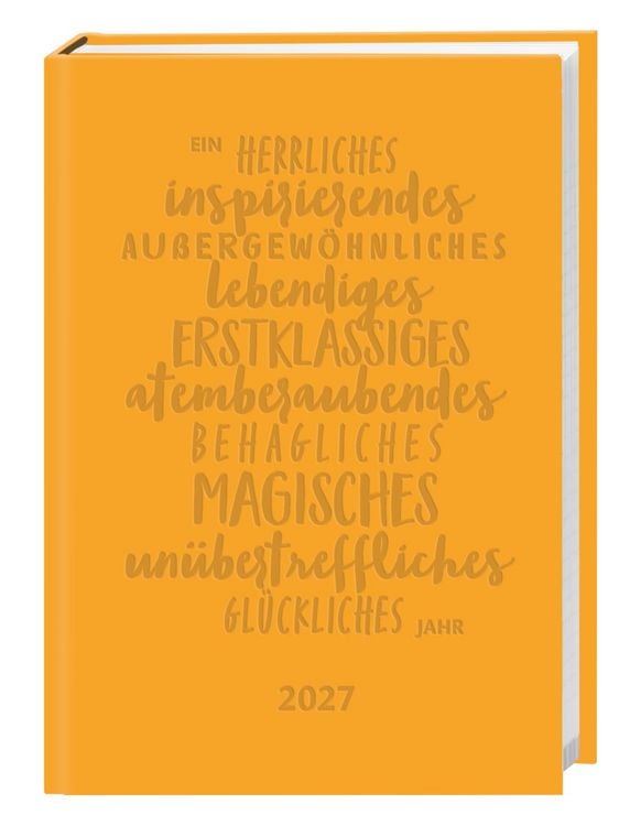 Produktbild: Kalenderbuch A6 gelb 2027