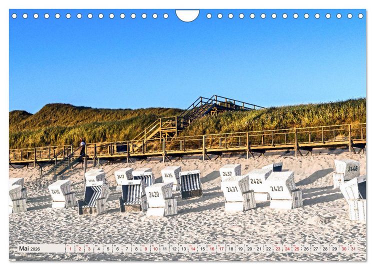Produktbild: SYLT D&uuml;nenwege (Wandkalender 2026 DIN A4 quer), CALVENDO Monatskalender