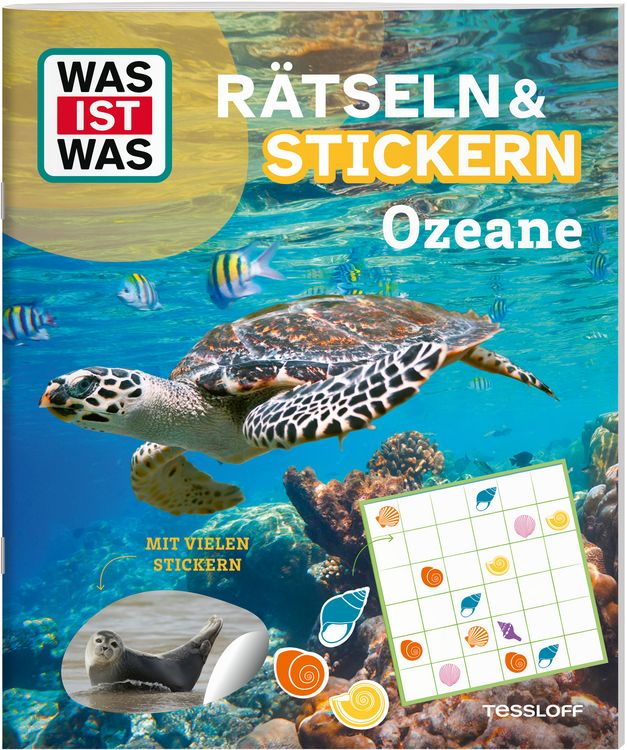 Produktbild: WAS IST WAS R&auml;tseln und Stickern: Ozeane