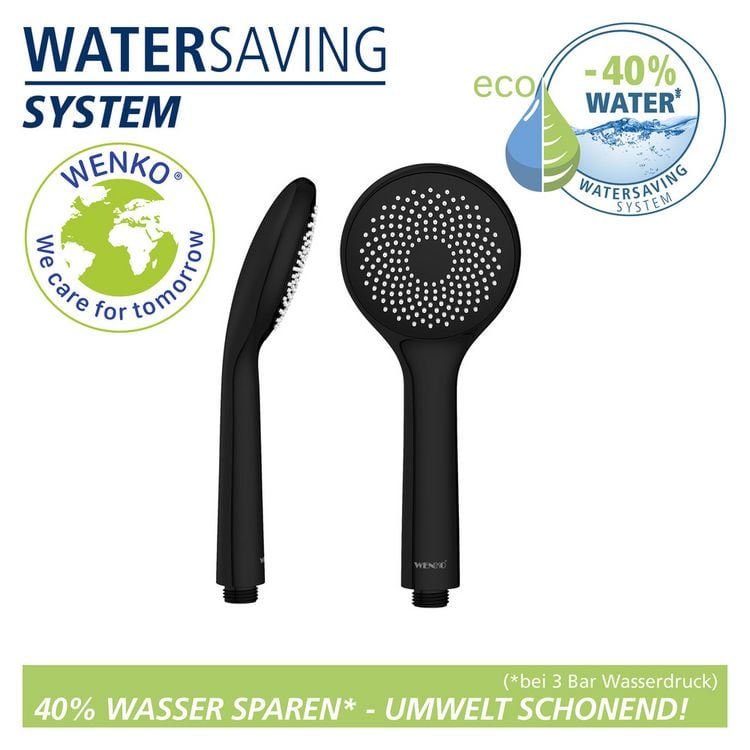 Produktbild: Duschkopf Watersaving &Oslash; 95 cm 1 Funktion, &Oslash; 9,5 cm
