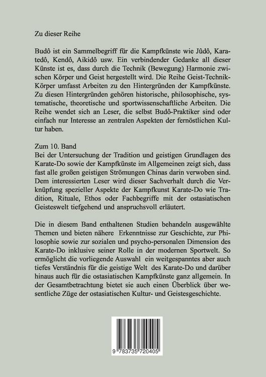 Produktbild: Karate &ndash; Essays