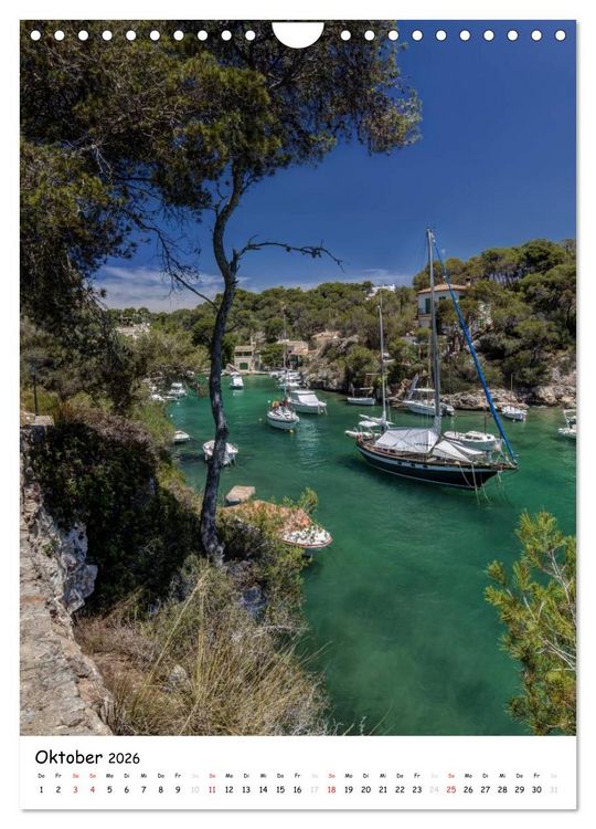 Produktbild: Mallorca - wild und romantisch (Wandkalender 2026 DIN A4 hoch), CALVENDO Monatskalender