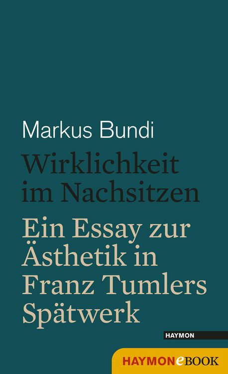 Produktbild: Wirklichkeit im Nachsitzen