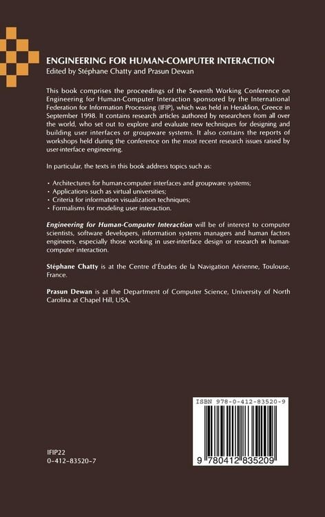 Produktbild: Engineering for Human-Computer Interaction