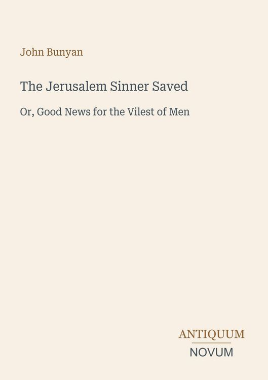 Produktbild: The Jerusalem Sinner Saved
