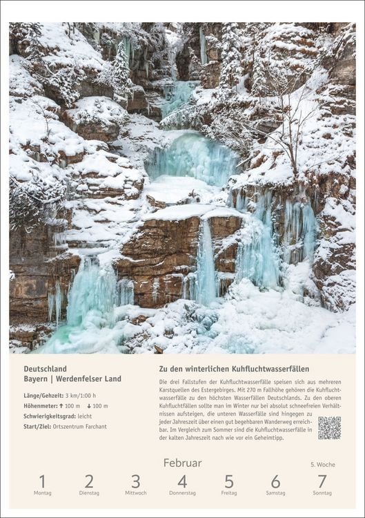 Produktbild: Wanderlust Wochen-Kulturkalender 2027 - 53 Touren von der K&uuml;ste bis zu den Alpen