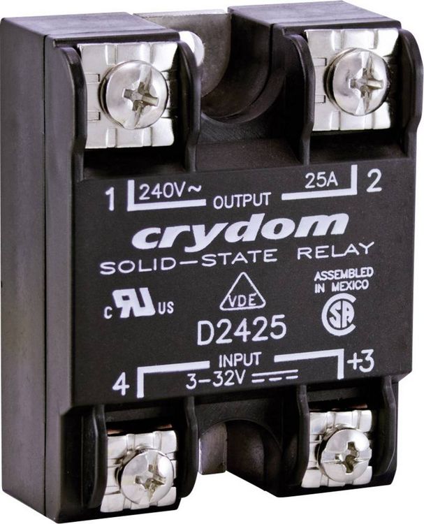 Produktbild: Crydom Halbleiterrelais H12WD4850 50 A Schaltspannung (max.): 660 V/AC Nullspannungsschaltend 1 St.