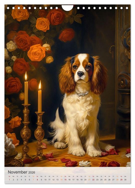 Produktbild: Cavalier King Charles Spaniel (Wandkalender 2026 DIN A4 hoch), CALVENDO Monatskalender