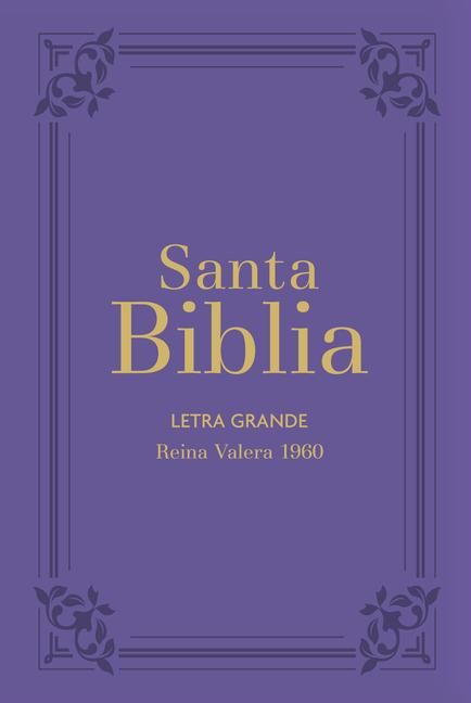 Produktbild: Biblia Rvr60 Letra Grande/Tamaño Manual - Lila Con Indice Y Cierre (Bible Rvr60 Lp/Pocket Size - Lilac with Index and Closure)