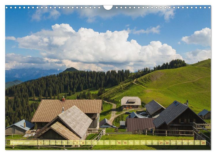 Produktbild: Die Feistritzer Alm - Wandern in den K&auml;rntner Bergen (Wandkalender 2026 DIN A3 quer), CALVENDO Monatskalender