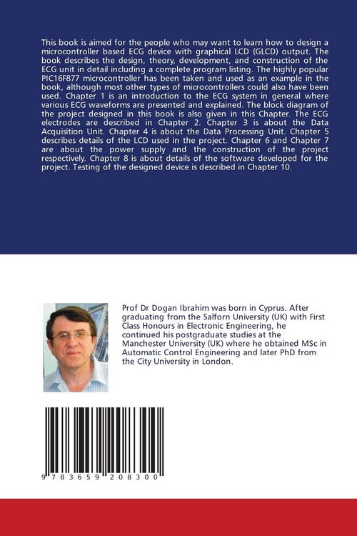 Produktbild: Design of a microcontroller based portable ecg unit with graphical LCD