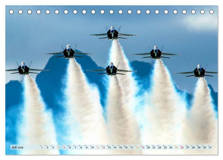 Produktbild: Flugschau - frei sein (Tischkalender 2026 DIN A5 quer), CALVENDO Monatskalender
