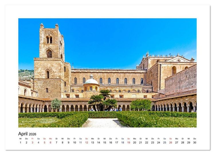 Produktbild: Sizilien - Von Palermo nach Syrakus (Wandkalender 2026 DIN A3 quer), CALVENDO Monatskalender