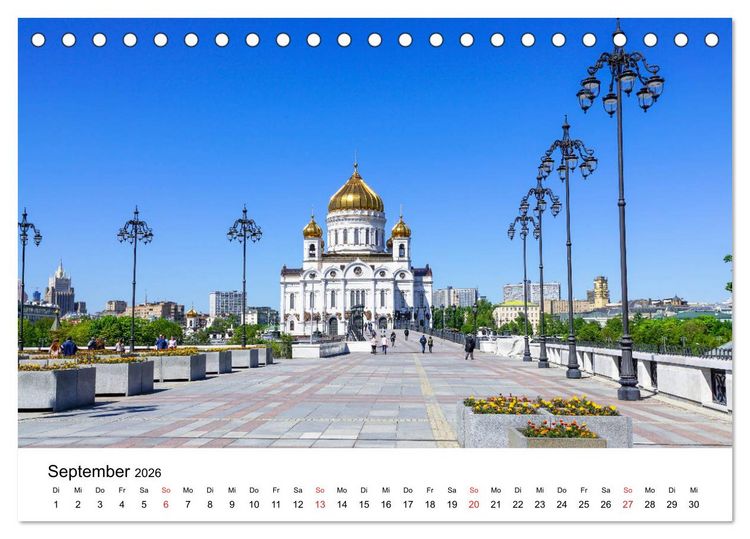Produktbild: Moskau City (Tischkalender 2026 DIN A5 quer), CALVENDO Monatskalender