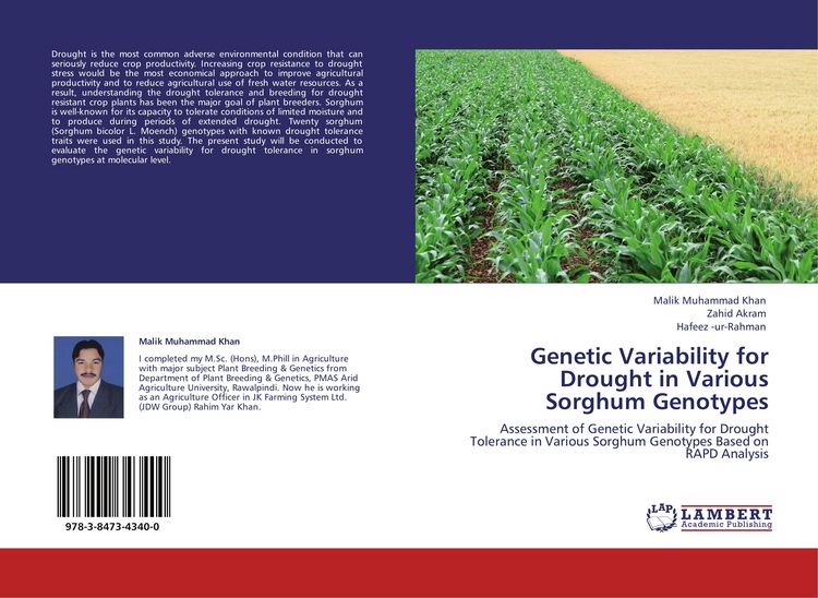 Produktbild: Genetic Variability for Drought in Various Sorghum Genotypes