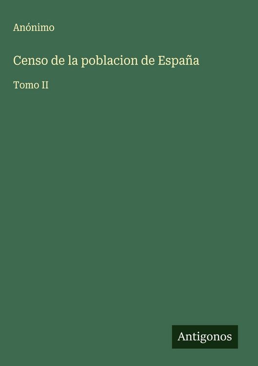 Produktbild: Censo de la poblacion de Espa&ntilde;a