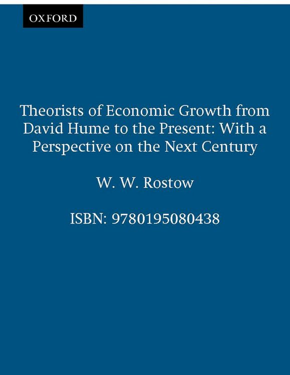 Produktbild: Theorists of Economic Growth from David Hume to the Present