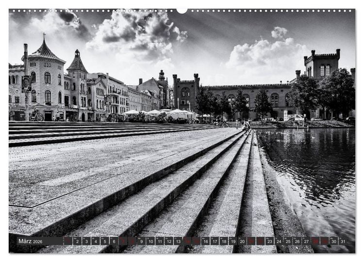 Produktbild: Ein Blick auf Schwerin (Wandkalender 2026 DIN A2 quer), CALVENDO Monatskalender