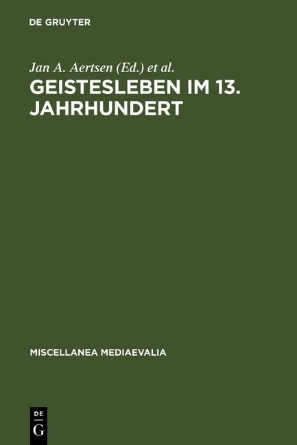Produktbild: Geistesleben im 13. Jahrhundert