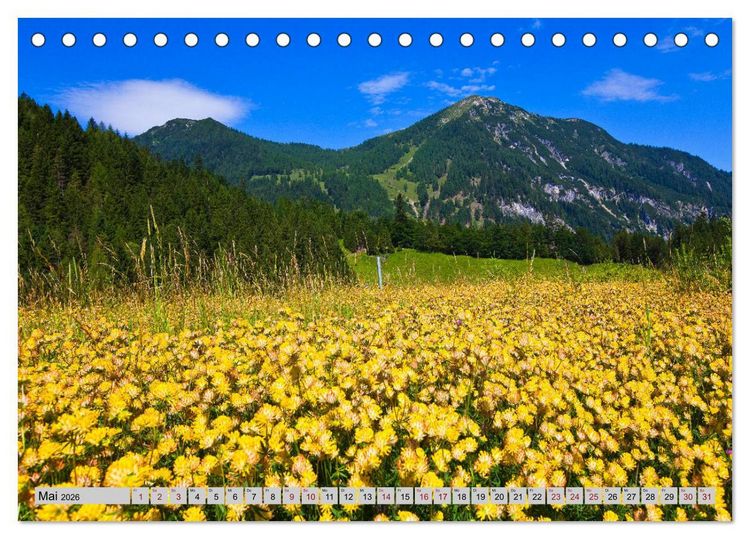 Produktbild: Herzliche Gr&uuml;&szlig;e aus Flachau (Tischkalender 2026 DIN A5 quer), CALVENDO Monatskalender