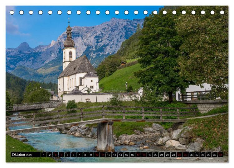 Produktbild: Alpengl&uuml;ck - Nationalpark Berchtesgaden (Tischkalender 2026 DIN A5 quer), CALVENDO Monatskalender