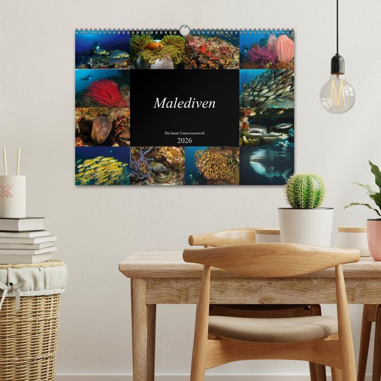Produktbild: Malediven - Die bunte Unterwasserwelt (Wandkalender 2026 DIN A3 quer), CALVENDO Monatskalender