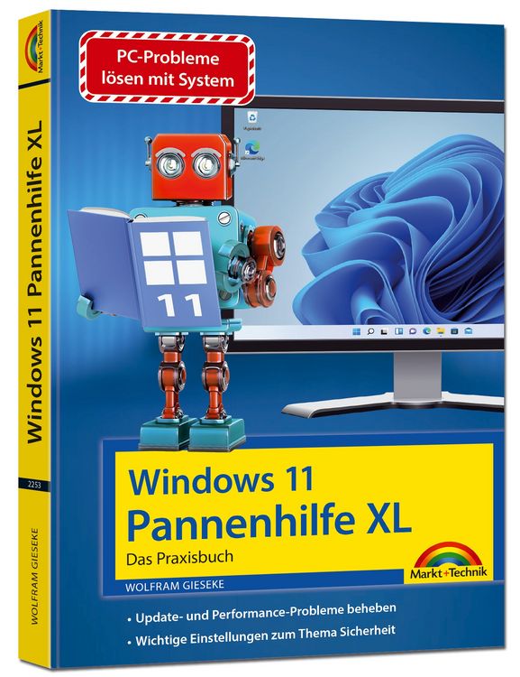Produktbild: Windows 11 Pannenhilfe XL- das Praxisbuch komplett erkl&auml;rt. F&uuml;r Einsteiger und Fortgeschrittene