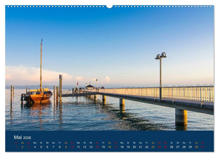 Produktbild: Ansichten vom Bodensee (Wandkalender 2026 DIN A2 quer), CALVENDO Monatskalender