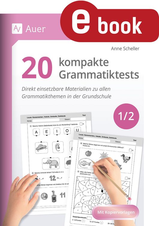 Produktbild: 20 kompakte Grammatiktests f&uuml;r Klasse 1 und 2