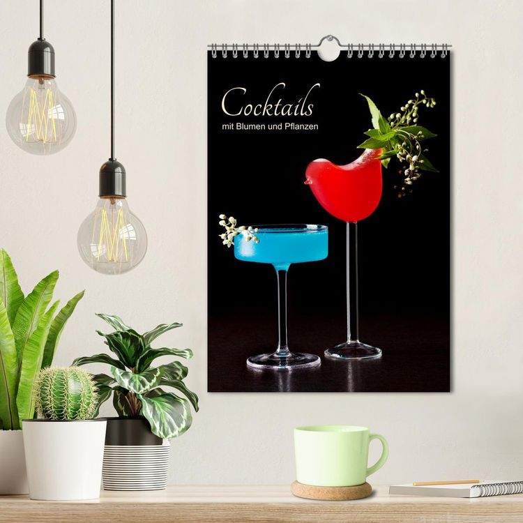 Produktbild: Cocktails mit Blumen und Pflanzen (Wandkalender 2026 DIN A4 hoch), CALVENDO Monatskalender