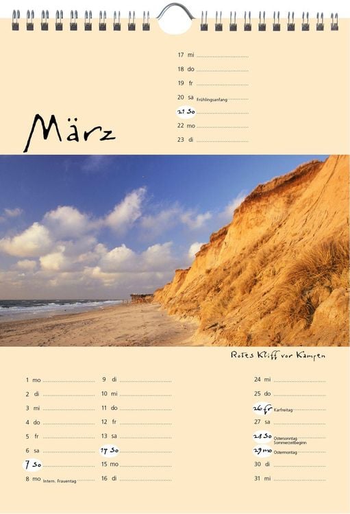 Produktbild: Sylt-die Insel 2027 A4 Kalender