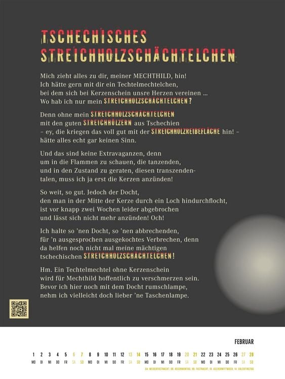Produktbild: Zungenbrecher-Wandkalender 2027 - Abera kadabera! Willkommen in Barbaras Rhabarberbar!