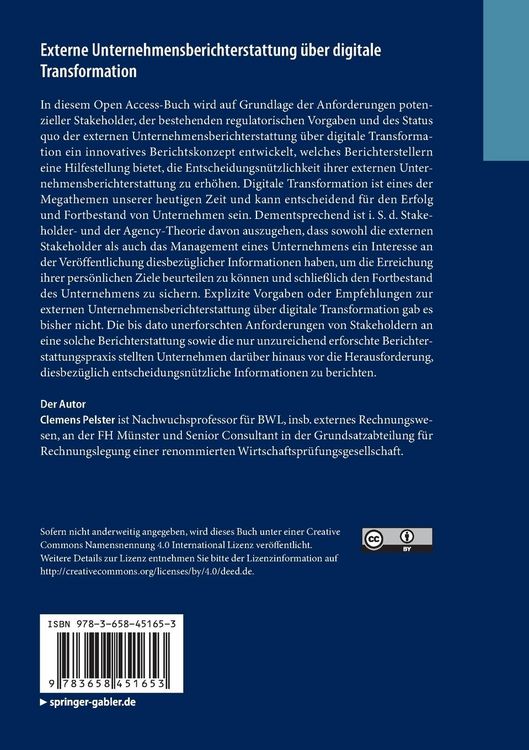 Produktbild: Externe Unternehmensberichterstattung &uuml;ber digitale Transformation