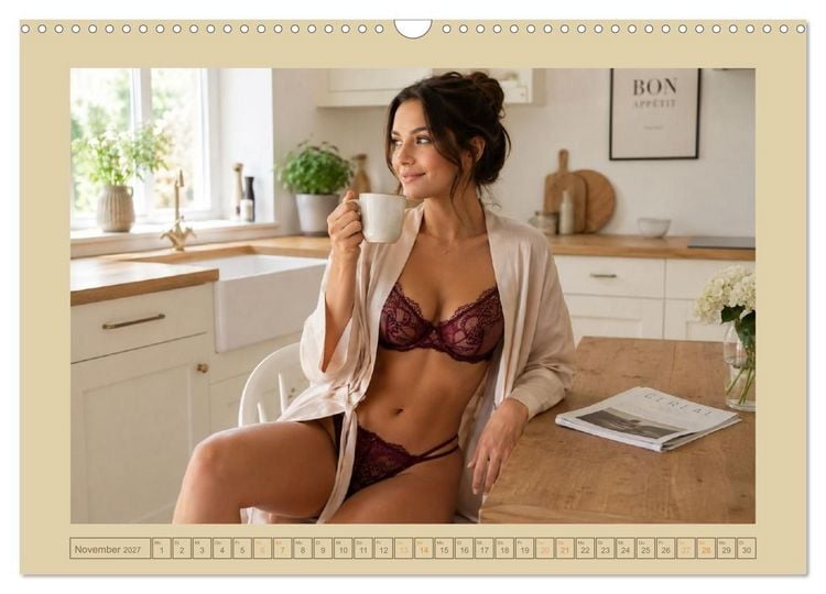Produktbild: Sinnliche Tr&auml;umereien in Dessous (Wandkalender 2027 DIN A3 quer), CALVENDO Monatskalender