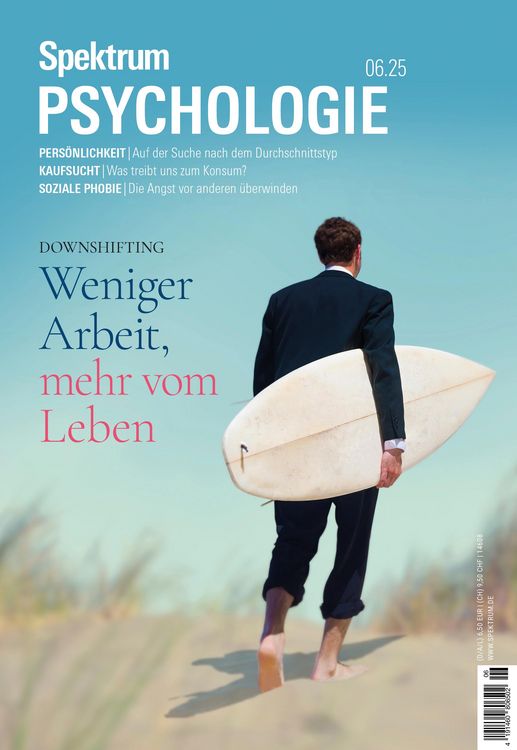 Produktbild: Spektrum Psychologie 6/2025 Weniger Arbeit, mehr vom Leben