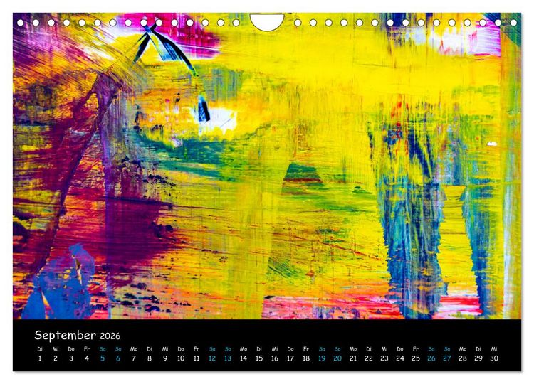 Produktbild: Abstraktes - Harmonie des Zufalls in Formen und Farben (Wandkalender 2026 DIN A4 quer), CALVENDO Monatskalender