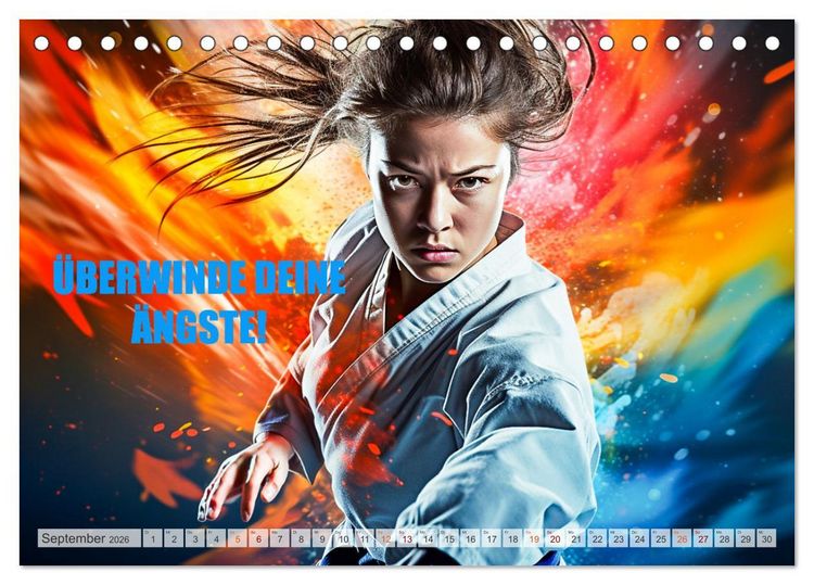 Produktbild: Judo und Motivation (Tischkalender 2026 DIN A5 quer), CALVENDO Monatskalender