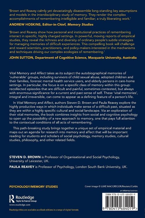 Produktbild: Vital Memory and Affect