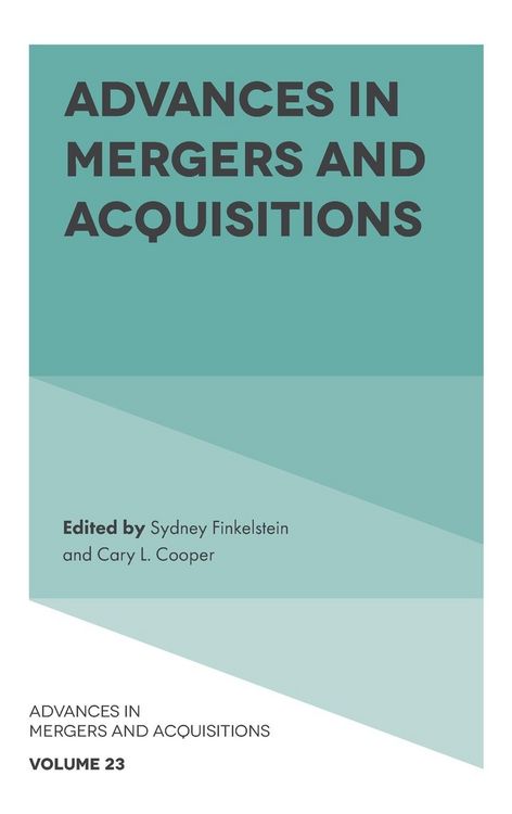 Produktbild: Advances in Mergers and Acquisitions