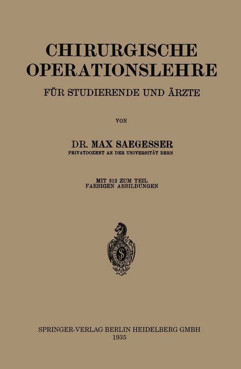 Produktbild: Chirurgische Operationslehre
