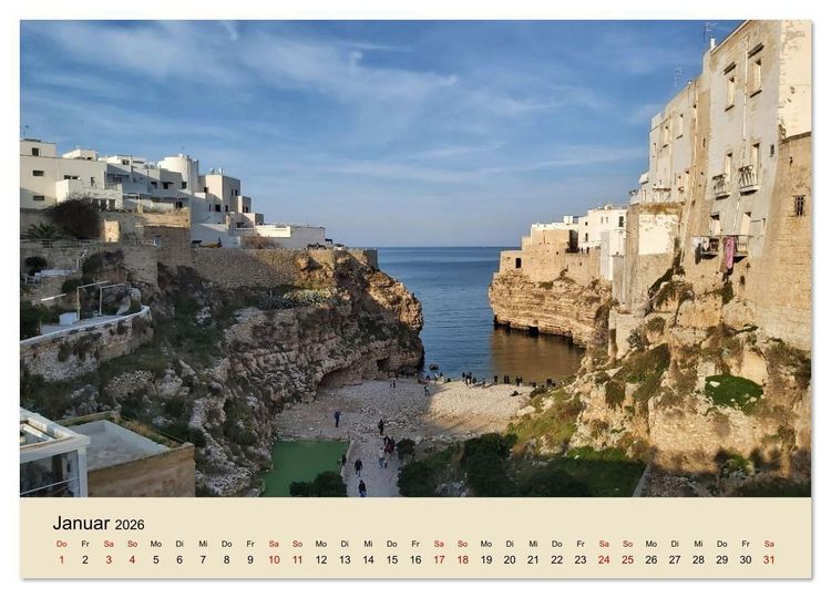Produktbild: Apulien ... der S&uuml;den Italiens (Wandkalender 2026 DIN A3 quer), CALVENDO Monatskalender
