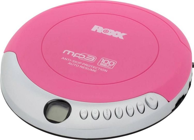 Produktbild: Roxx PCD 501 pink Tragbarer CD-Player CD, CD-R, CD-RW, MP3 Pink, Silber
