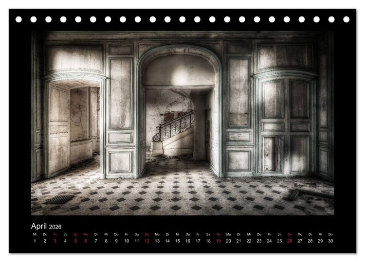 Produktbild: Lost Places - verlassene Orte vergangener Glanz (Tischkalender 2026 DIN A5 quer), CALVENDO Monatskalender