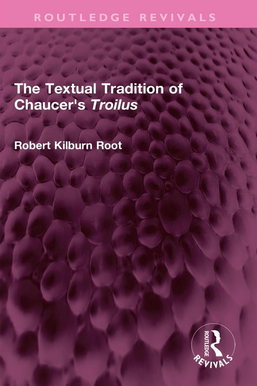 Produktbild: The Textual Tradition of Chaucer's Troilus