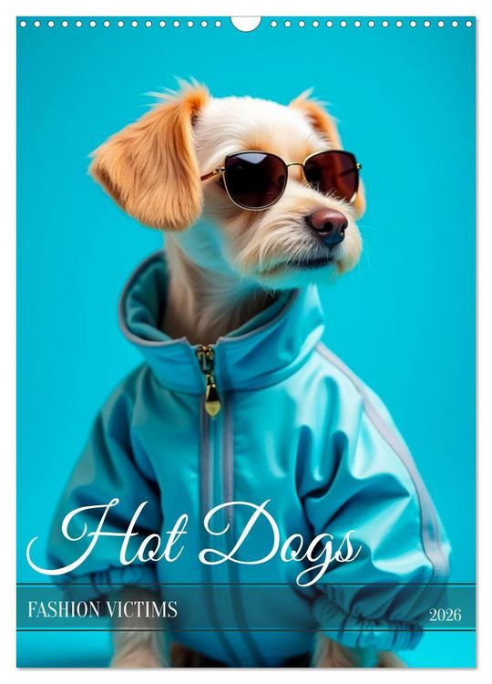 Produktbild: Hot Dogs - Fashion Victims (Wandkalender 2026 DIN A3 hoch), CALVENDO Monatskalender